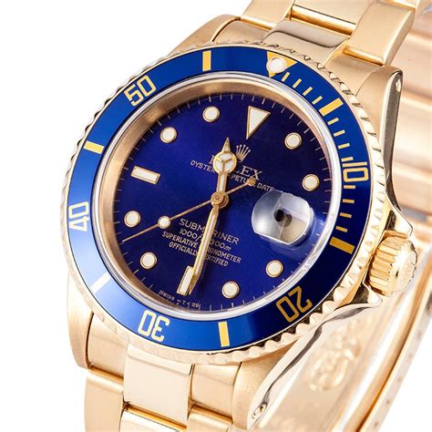 18k gold rolex used watches|Rolex submariner gold price.